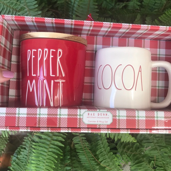 Rae Dunn Other - Rae Dunn PEPPERMINT cellar & COCOA mug